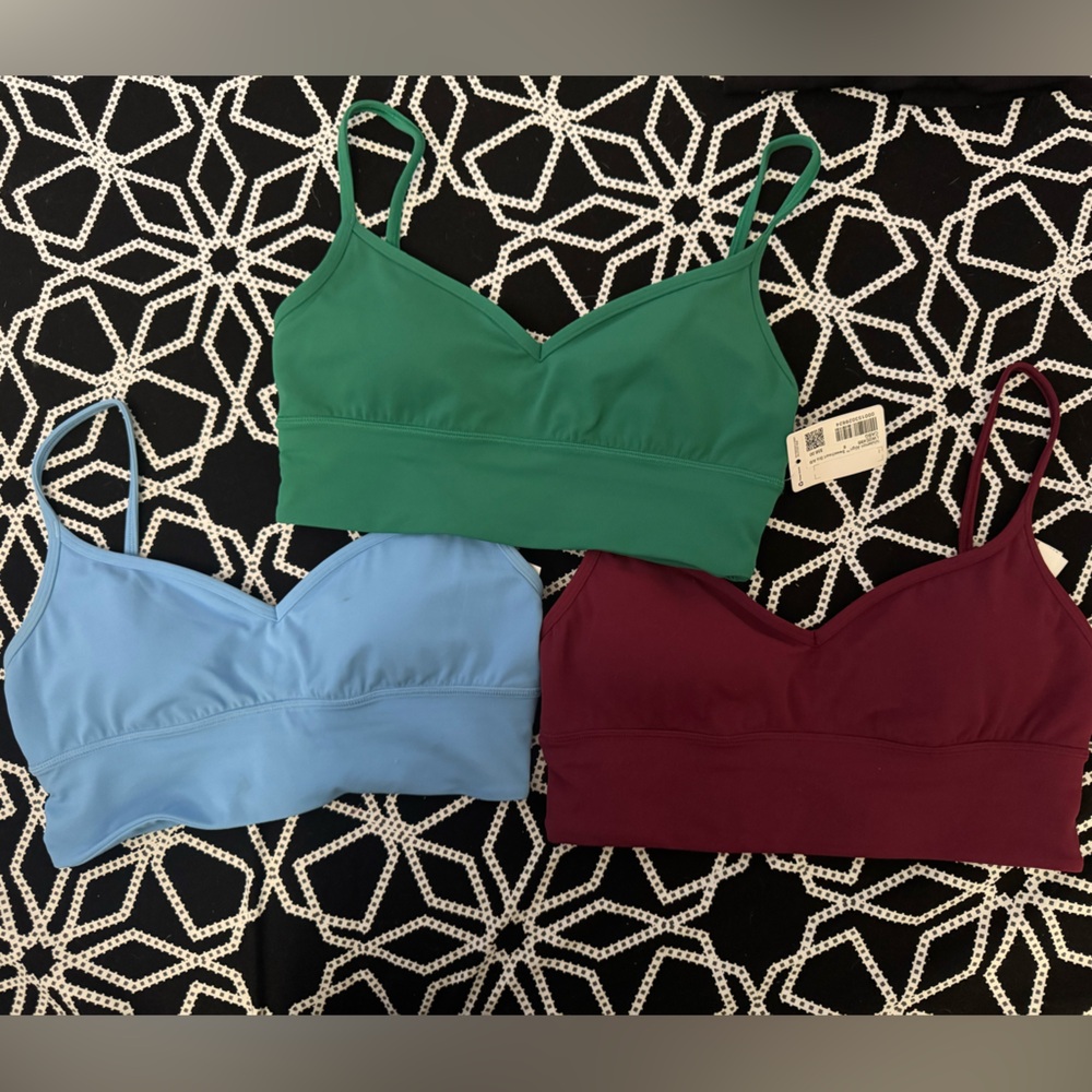 lululemon athletica Women's Tops - Blue, Green, and Burgundy